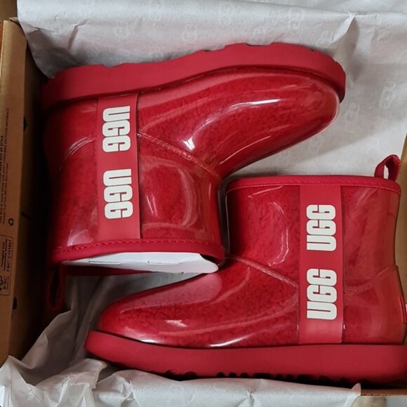 UGG Classic Clear Mini II Kids Waterproof Boots - Picture 9 of 10